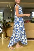 The Botanical Dress Mediterranean Blue